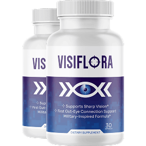 Two bottles of VisiFlora supplement